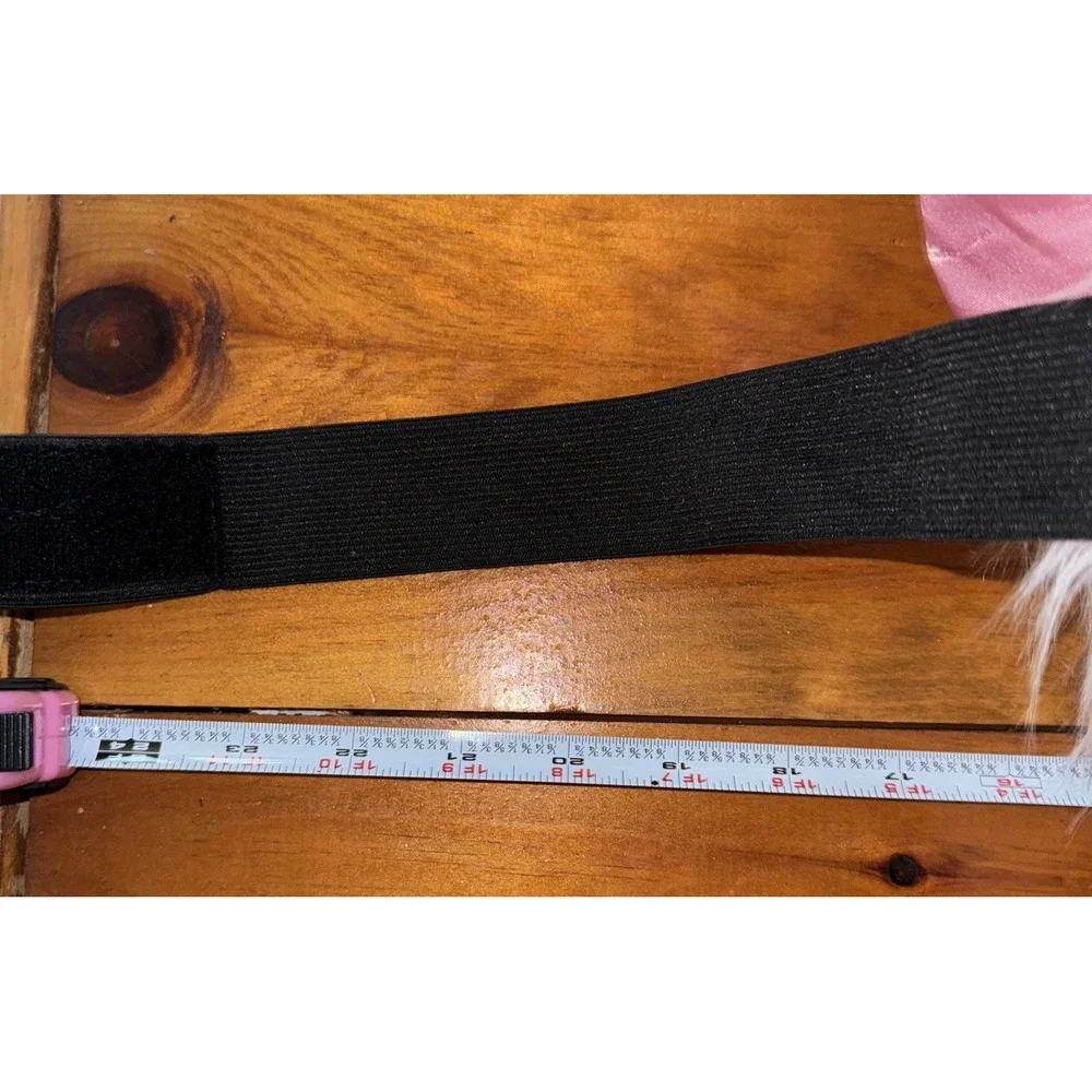 Disney Parks Aristocats Marie Plush Tail Costume Furry Large Pink Satin Bow NWT